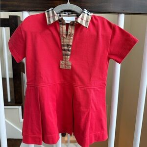 Burberry Red Polo Dress